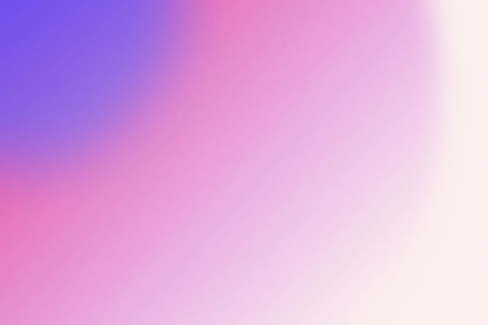 En abstrakt gradient av lilla, rosa og hvitt.